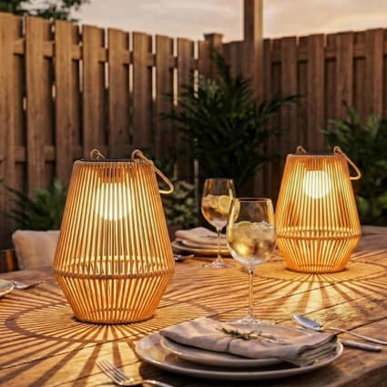 Lot De 2 Boîtes à Piles Lampes Solaires - Remplacement LED Pour Lanternes Extérieures Jardin Et Terrasse