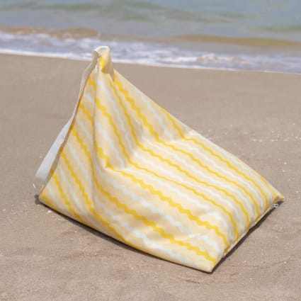 Outdoor Sitzsack Polyester wasserabweisend ohne Füllung gelb