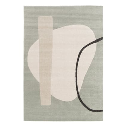 Geometrischer Teppich weich und bequem 160 x 230 cm Bilbao
