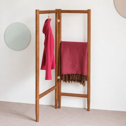 Holz-Kleiderständer klappbar 51,2×130×36,2 cm Eiche Model a