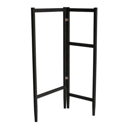 Holz-Kleiderständer klappbar 51,2×130×36,2 cm Schwarz Model a