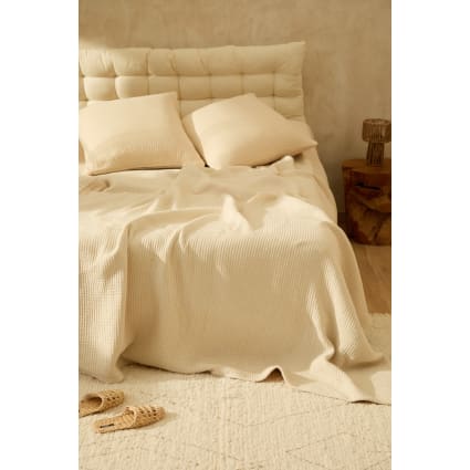 Baumwoll-Bettdecke Natur 240x260 Raval