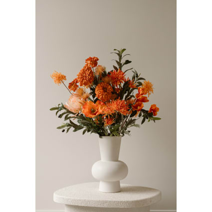 Kunstblumenstrauß Seide 50 x 50 cm, Orange