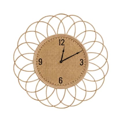 Horloge en rotin 60cm Areza