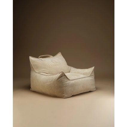 Club Sessel für Teenager aus Breitcord 56 x 90 x 82 cm, Brauner Zucker Corduroy