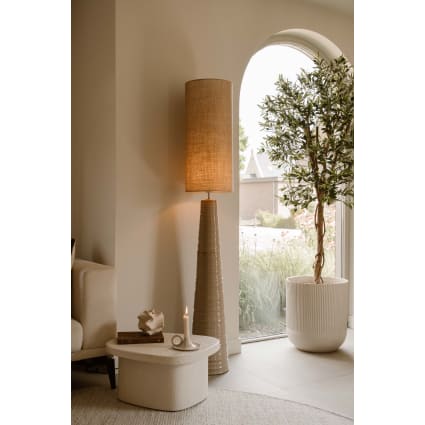 Stehlampe 180 x 30 cm, Beige