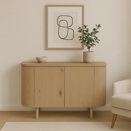 115 cm Sideboard Eiche Roveri