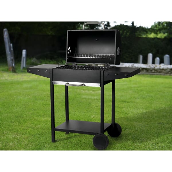 Habitat & Jardin - Barbacoa de carbón negro 119 x 50 x 101 cm