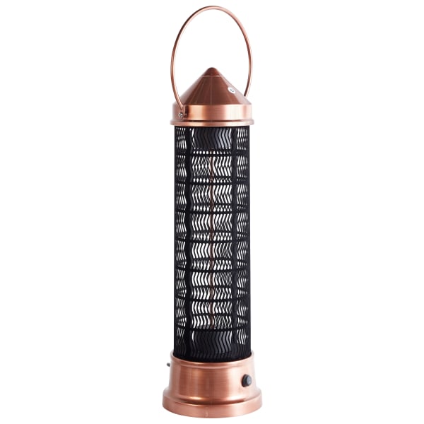 Beliani - Estufa de infrarrojos de pie para exterior 1800 w cobrizo