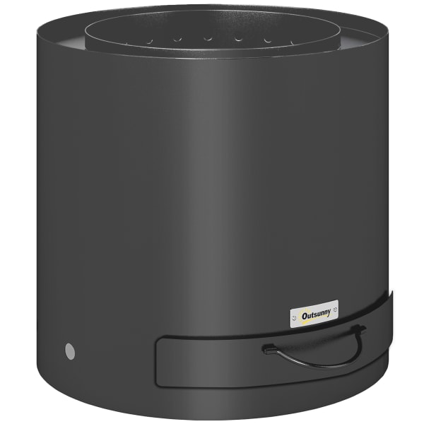 Outsunny - Brasero exterior 45x45x42 cm negro