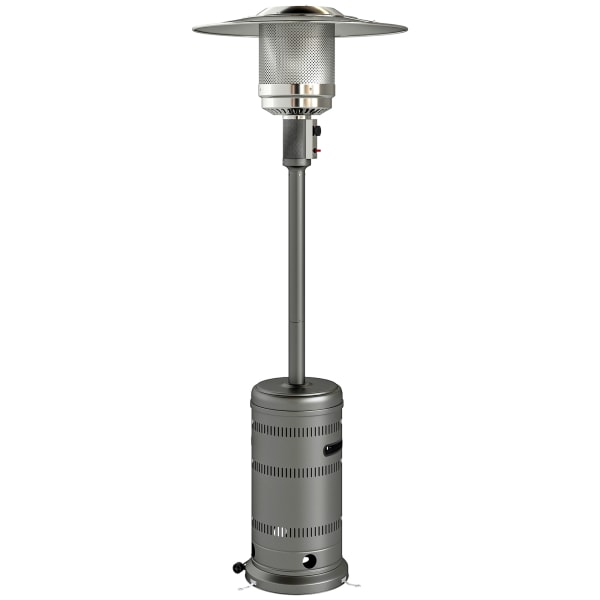 Outsunny - Estufa gas exterior 82x82x222 cm gris