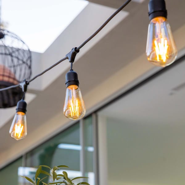LUMISKY - Mafy - Luces de cadena E27 negro 10 m
