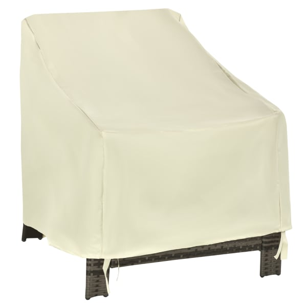 Outsunny - Funda protectora para sillas 68x87x77 cm beige