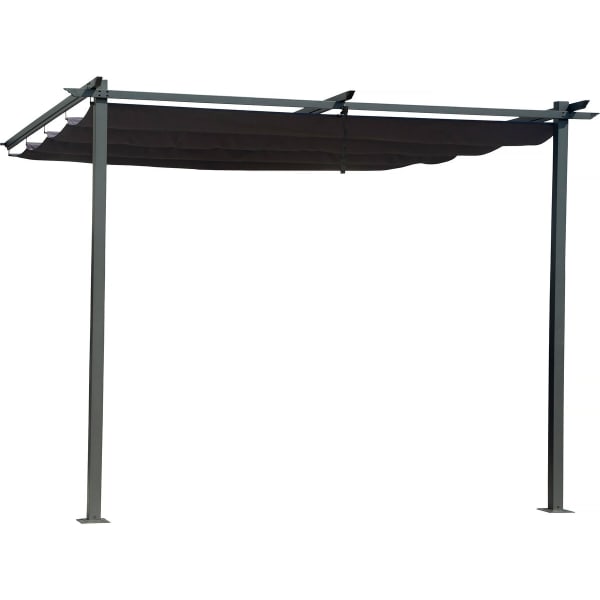 Habitat & Jardin - Pérgola gris 295 x 290 x 220 cm