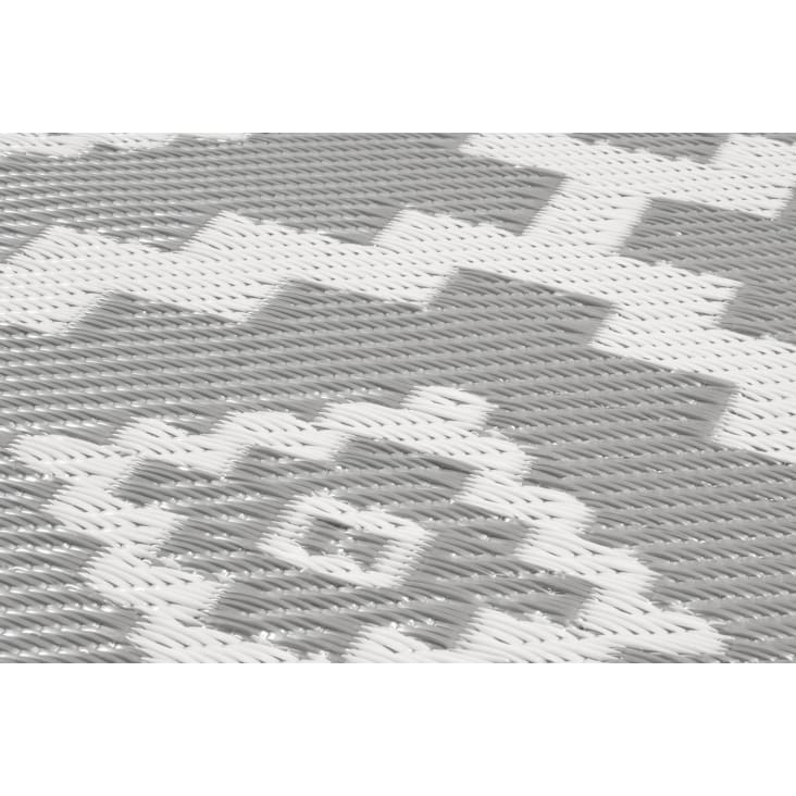 Tapis extérieur gris au motif treillis 120x160-SCOOBI cropped-7