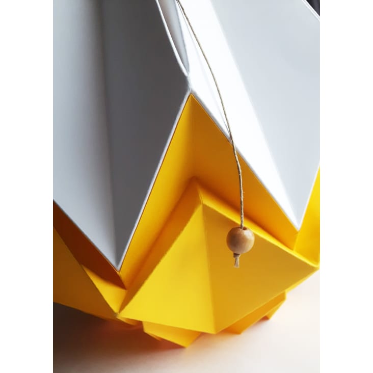 Suspension origami bicolore en papier taille M-HANAHI cropped-6