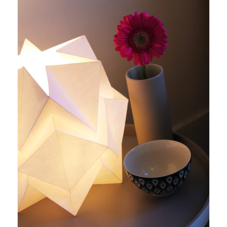 Lampe de table origami en papier taille S-HIKARI cropped-5