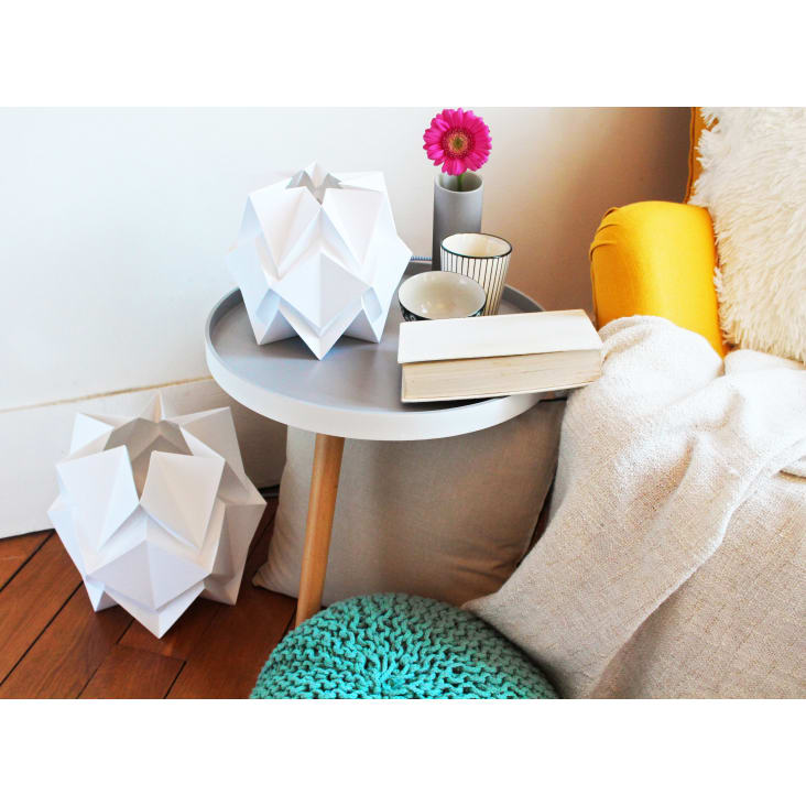 Lampe de table origami en papier taille M-HIKARI cropped-3