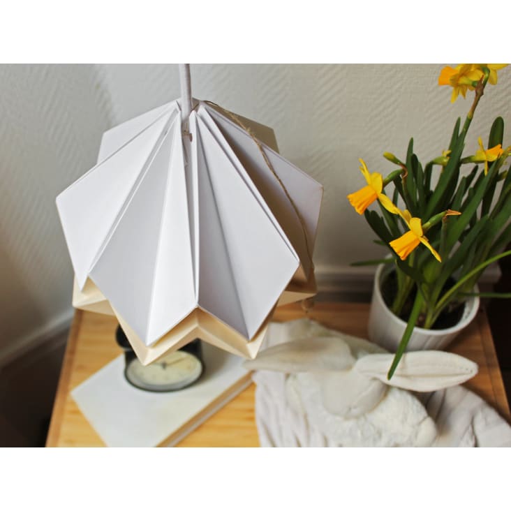 Suspension origami bicolore en papier taille S-HANAHI cropped-7