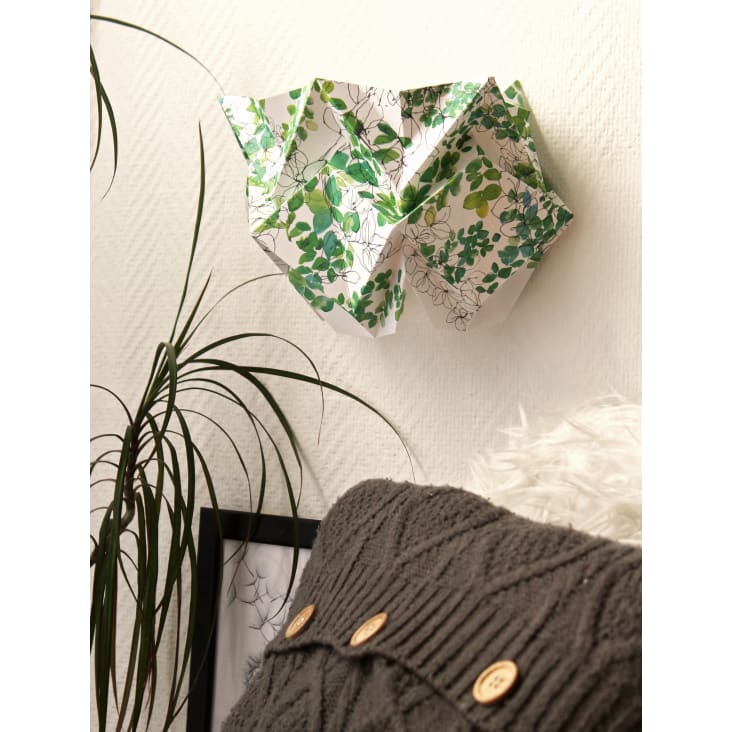 Applique murale origami en papier motif printemps-KABE cropped-5