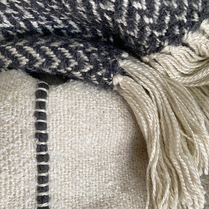 Manta acrílico y lana color crudo 125x150-BERBER cropped-3