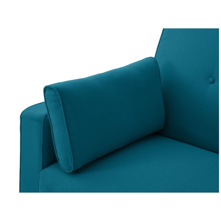Canapé droit convertible style scandinave en tissu bleu-ELGA cropped-10