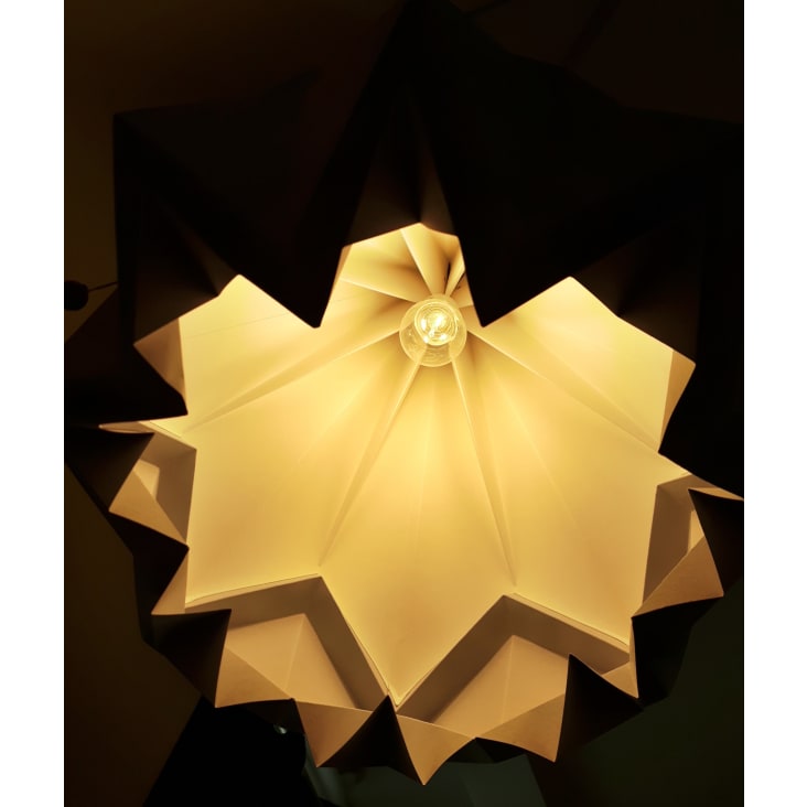 Suspension origami bicolore en papier taille XL-HANAHI cropped-2