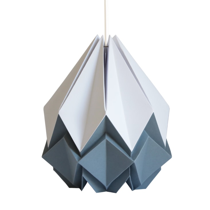 Suspension origami bicolore en papier taille XL-HANAHI cropped-6