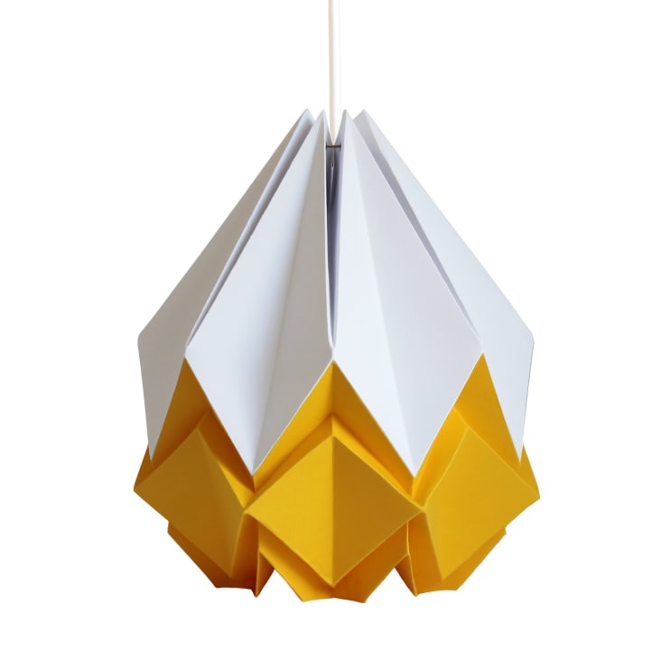 Suspension origami bicolore en papier taille XL-HANAHI cropped-8