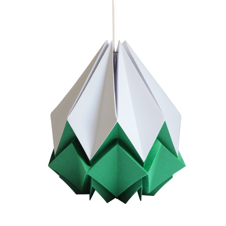 Suspension origami bicolore en papier taille XL-HANAHI