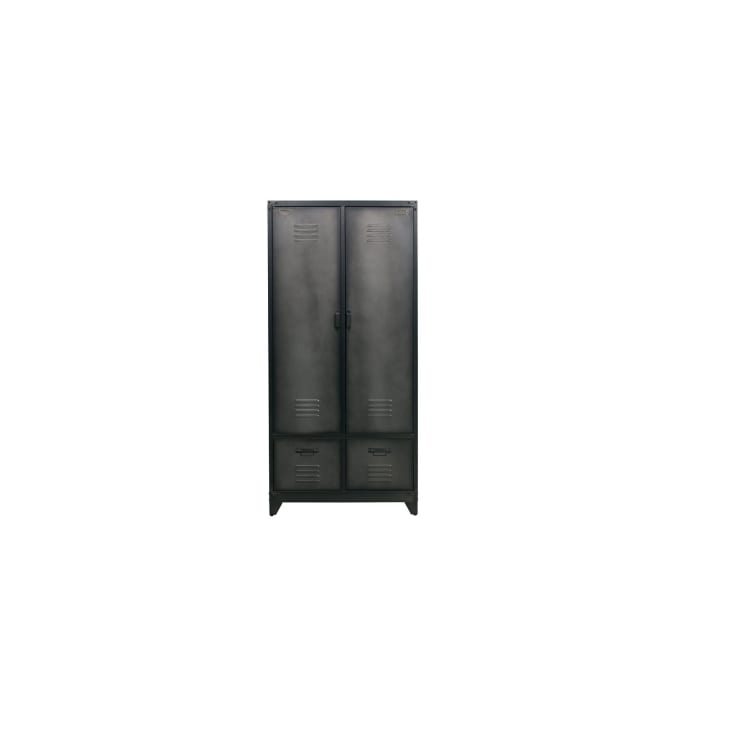 Armoire 3 portes métal noir - Armoire industrielle