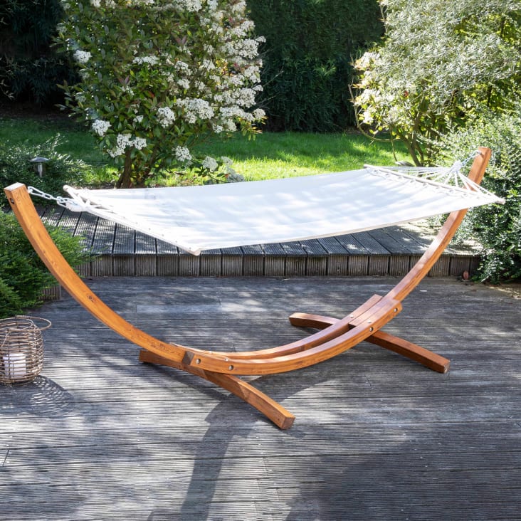 Legno Sedia Amaca Con Supporto Amaca Su Supporto In Legno Bianco