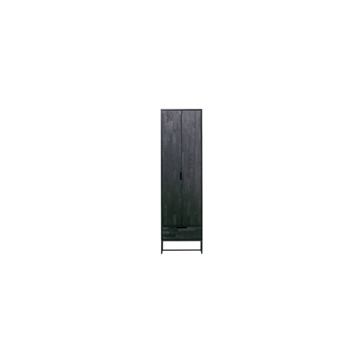 Cabinet en bois noir-Silas