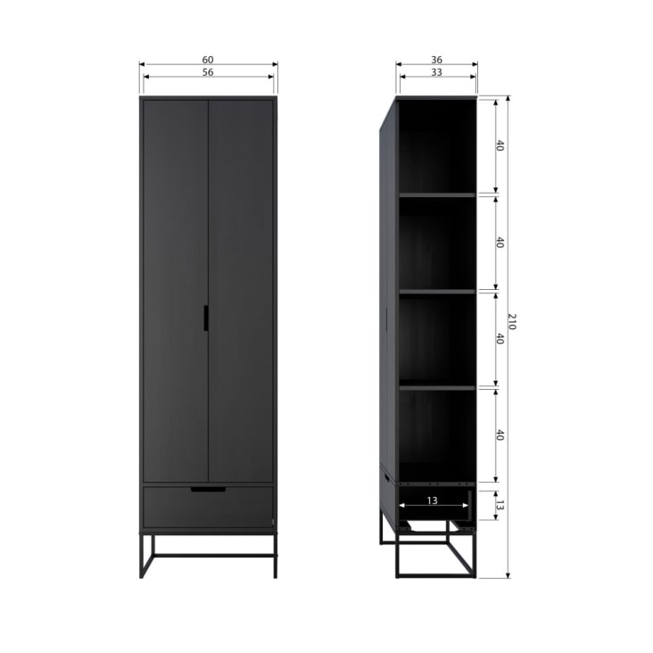 Cabinet en bois noir-Silas cropped-10