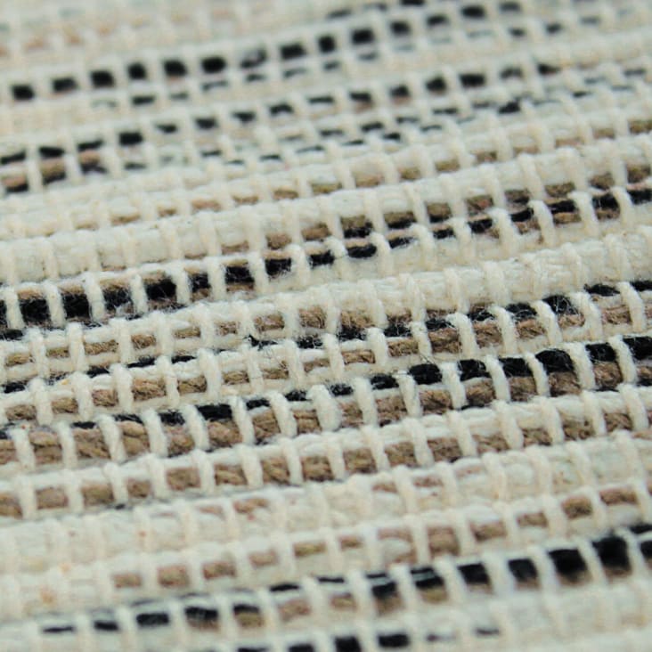 Tapis 100% coton tissé et tressé blanc 160x230-Sahara cropped-4