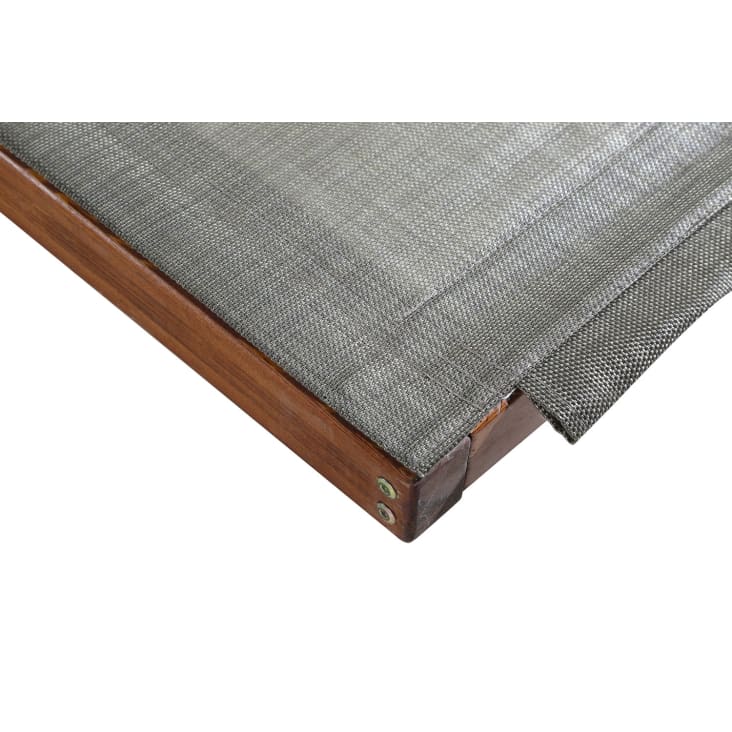 NAARI - Transat en bois et textilène gris et olive-Naari cropped-6