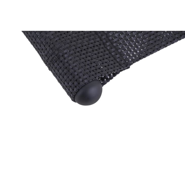Tumbona mecedora doble con toldo negro y gris Va ta Maisons du Monde