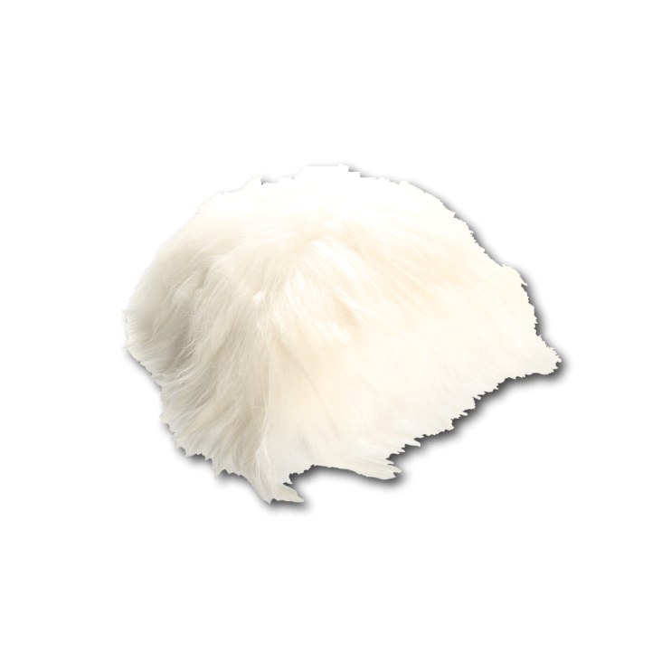 Coussin en peau de mouton islandais blanc 35x35 cropped-3