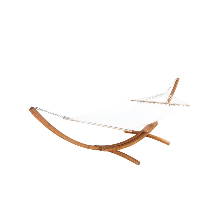 Amaca Con Supporto In Metallo - Tela Tortora 200x150 Cm, Portata 160 Kg - Foto 4