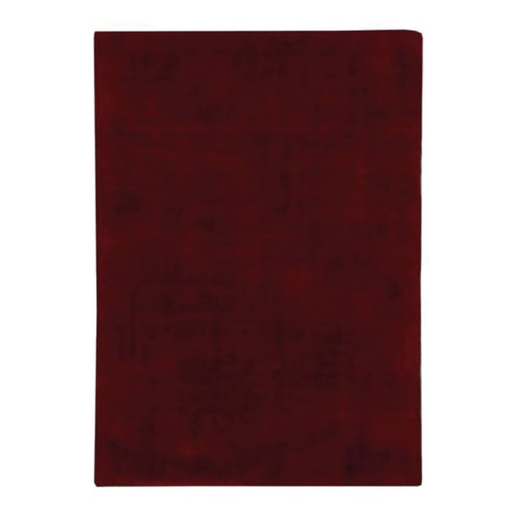 Tapis aspect velours burgundy 120x170-Santal