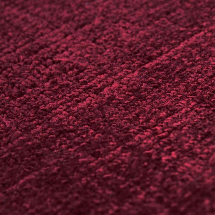 Tapis aspect velours burgundy 120x170-Santal cropped-4
