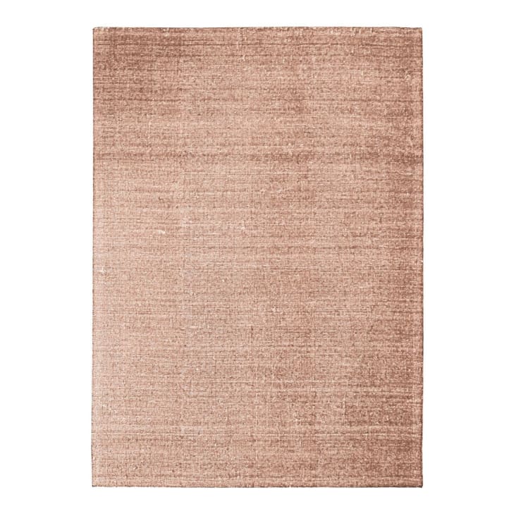 Tapis en laine et coton rose nude 120x170-Nude