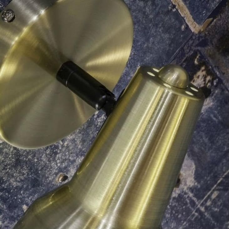 Applique Murale Valencia Or - Abat-jour Orientable - Style Rétro Moderne