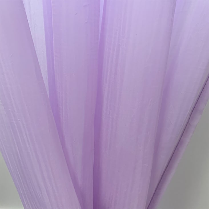 Rideau uni à passants polyester violet parme 140x240 cm cropped-3
