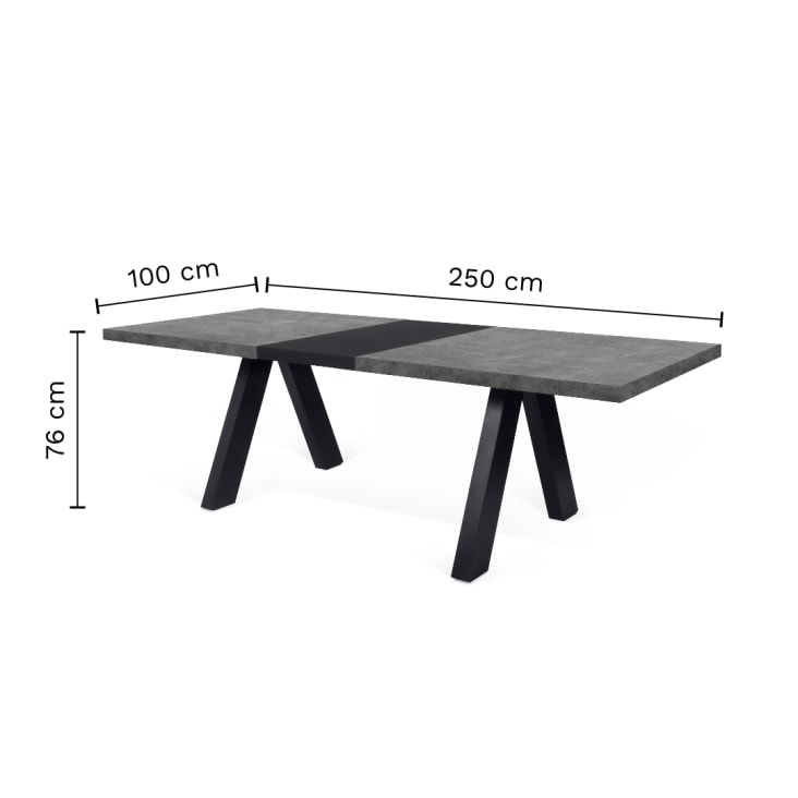 Table effet bois béton et noir-Apex cropped-5