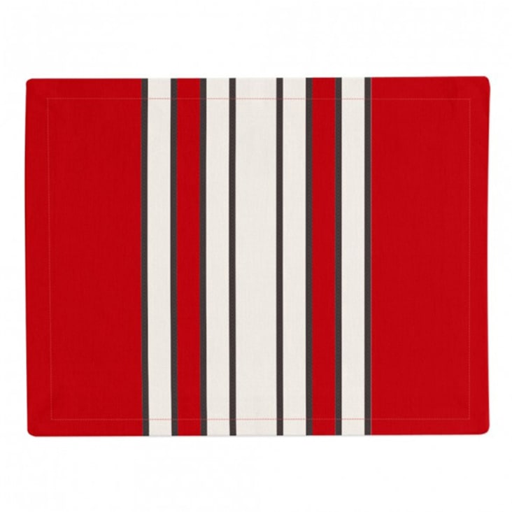 Set de table rouge 41x52 en coton-ESPELETTE