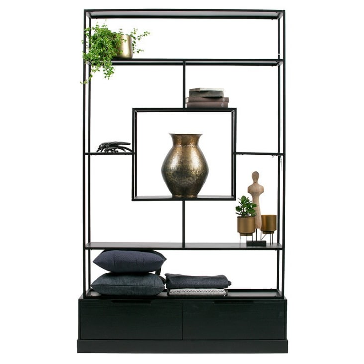 Cabinet en métal et bois noir-Fons cropped-3
