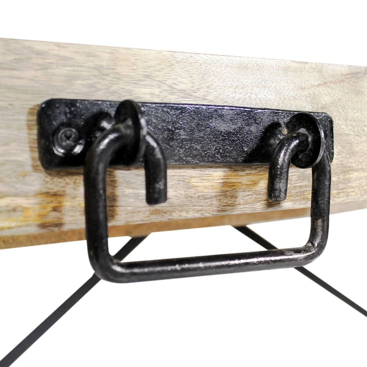 Table à manger en bois marron 180 cm-New york cropped-5