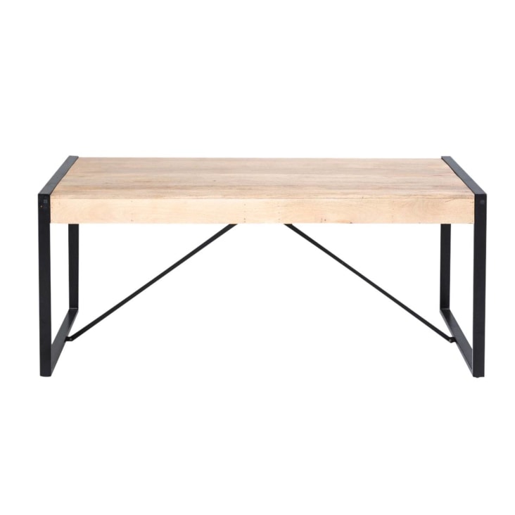 Table à manger en bois marron 180 cm-New york cropped-8