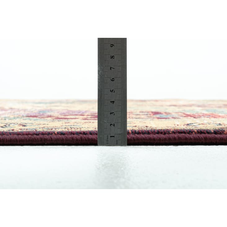 Tapis d'orient classique tissé machine - rouge 160x235 cm-GABIRO cropped-4